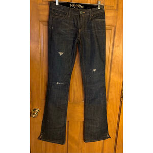 De Hoghton Womens Rock Punk Couture ‘Respectable’ 5 Pocket Bootcut Jeans Sz 25